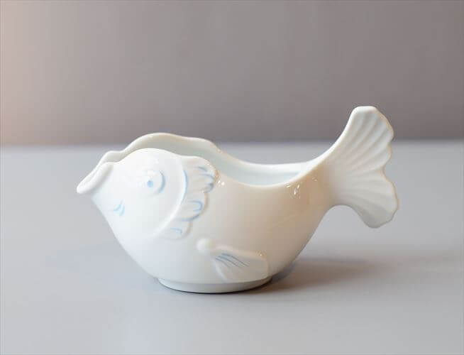 西ドイツ製 Seltmann Weiden 陶器の魚 器 置物 オブジェ 飾り ゼルトマンヴァイデン アンティーク ヴィンテージ_260206