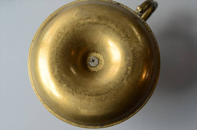 フランスから 真鍮のキャンドルトレー 15cm ブラス 燭台 ローソク立て トレイ アンティーク ヴィンテージ