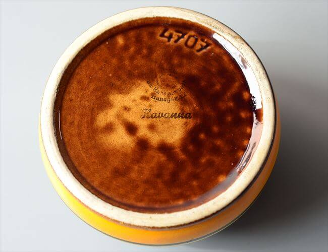 ドイツ製 ヴィンテージ Harmersbach Vase Havanna 花瓶 花器 ファットラバー ミッドセンチュリー フラワーベース アンティーク_260305