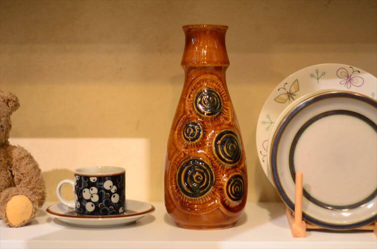 ドイツ製 ヴィンテージ Bay Keramik Vase 花瓶 花器 ファットラバー ミッドセンチュリー フラワーベース アンティーク_260305