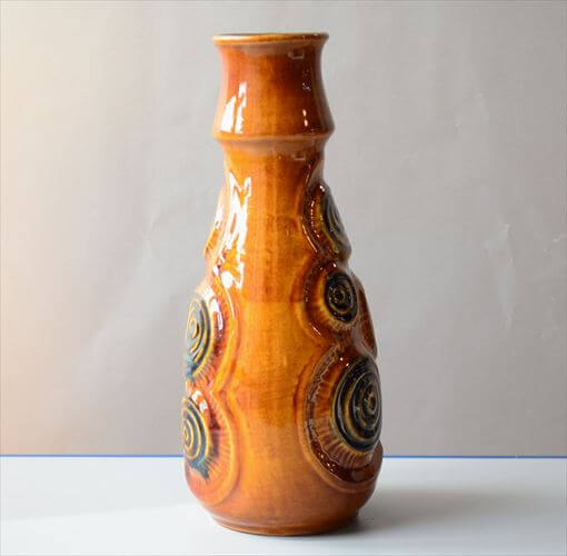 ドイツ製 ヴィンテージ Bay Keramik Vase 花瓶 花器 ファットラバー ミッドセンチュリー フラワーベース アンティーク_260305