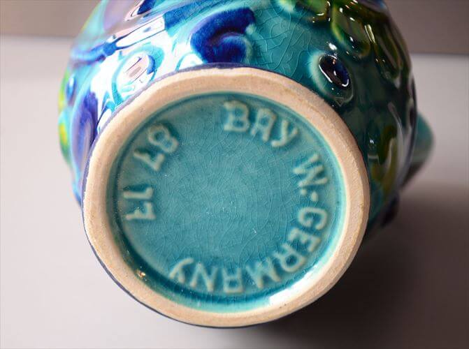 ドイツ製 ヴィンテージ Bay Keramik Vase 花瓶 花器 ファットラバー ミッドセンチュリー フラワーベース アンティーク_260305