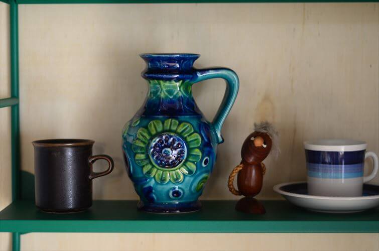ドイツ製 ヴィンテージ Bay Keramik Vase 花瓶 花器 ファットラバー ミッドセンチュリー フラワーベース アンティーク_260305