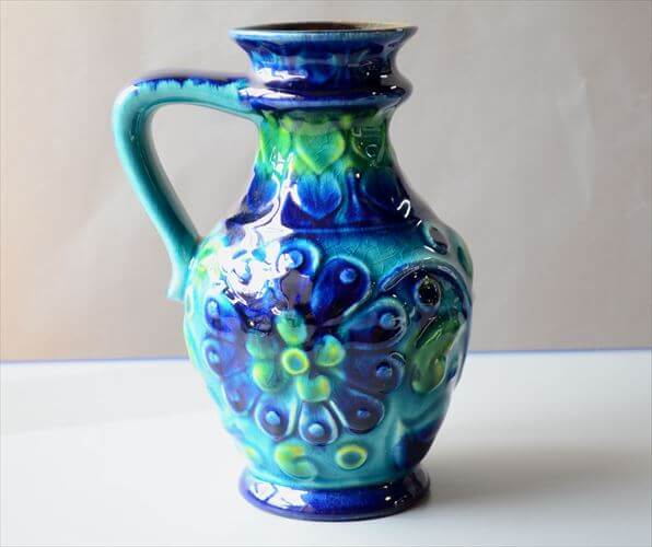 ドイツ製 ヴィンテージ Bay Keramik Vase 花瓶 花器 ファットラバー ミッドセンチュリー フラワーベース アンティーク_260305