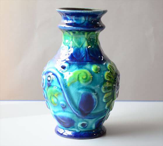 ドイツ製 ヴィンテージ Bay Keramik Vase 花瓶 花器 ファットラバー ミッドセンチュリー フラワーベース アンティーク_260305