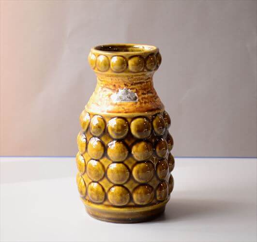 ドイツ製 ヴィンテージ Bay Keramik Vase 花瓶 花器 ファットラバー ミッドセンチュリー フラワーベース アンティーク_260305