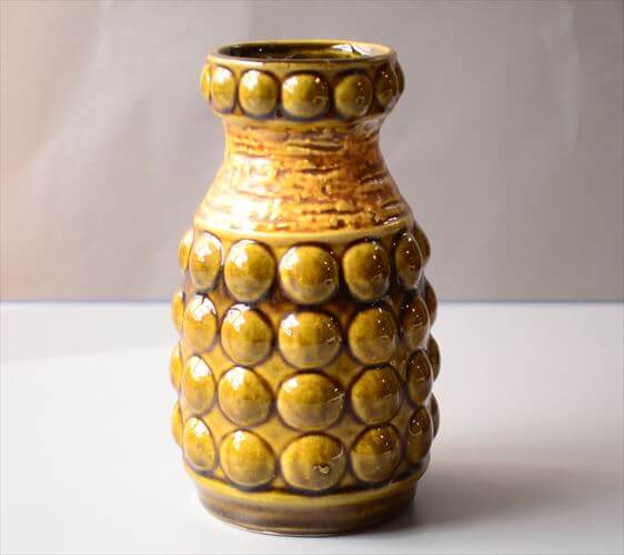 ドイツ製 ヴィンテージ Bay Keramik Vase 花瓶 花器 ファットラバー ミッドセンチュリー フラワーベース アンティーク_260305