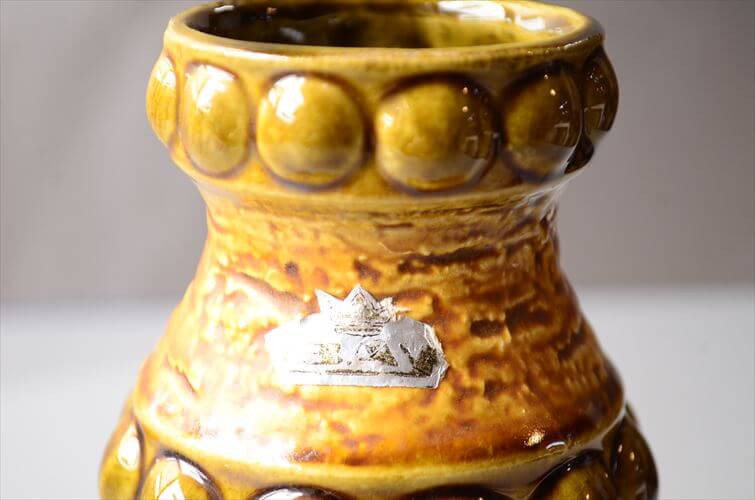 ドイツ製 ヴィンテージ Bay Keramik Vase 花瓶 花器 ファットラバー ミッドセンチュリー フラワーベース アンティーク_260305