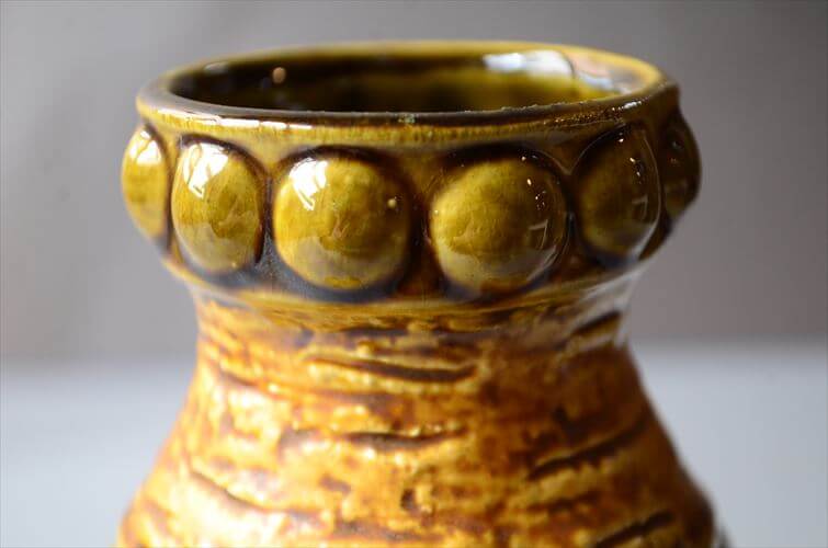 ドイツ製 ヴィンテージ Bay Keramik Vase 花瓶 花器 ファットラバー ミッドセンチュリー フラワーベース アンティーク_260305