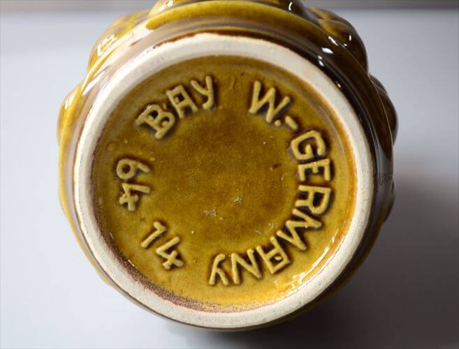 ドイツ製 ヴィンテージ Bay Keramik Vase 花瓶 花器 ファットラバー ミッドセンチュリー フラワーベース アンティーク_260305