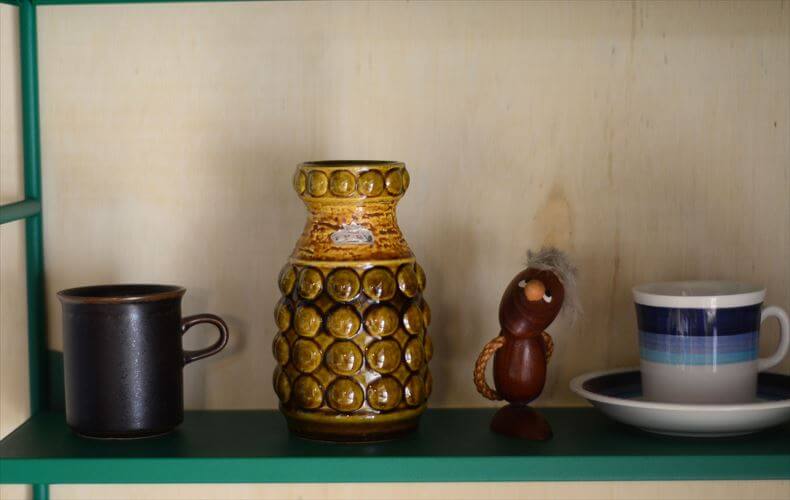 ドイツ製 ヴィンテージ Bay Keramik Vase 花瓶 花器 ファットラバー ミッドセンチュリー フラワーベース アンティーク_260305