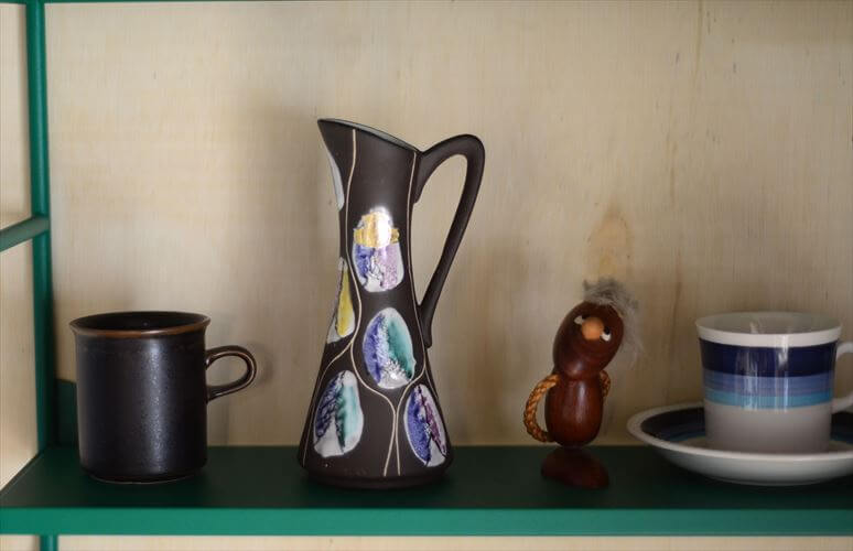 ドイツ製 ヴィンテージ Bay Keramik Vase 花瓶 花器 ファットラバー ミッドセンチュリー フラワーベース アンティーク_260305