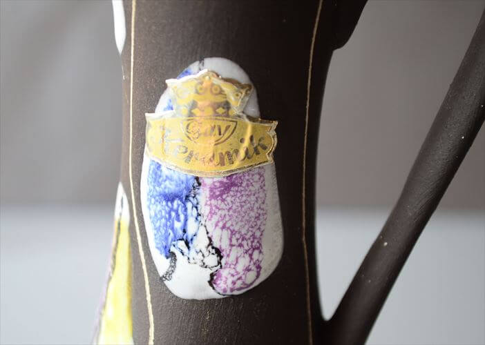 ドイツ製 ヴィンテージ Bay Keramik Vase 花瓶 花器 ファットラバー ミッドセンチュリー フラワーベース アンティーク_260305