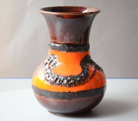 ドイツ製 ヴィンテージ Bay Keramik Vase 花瓶 花器 ファットラバー ミッドセンチュリー フラワーベース アンティーク_260305