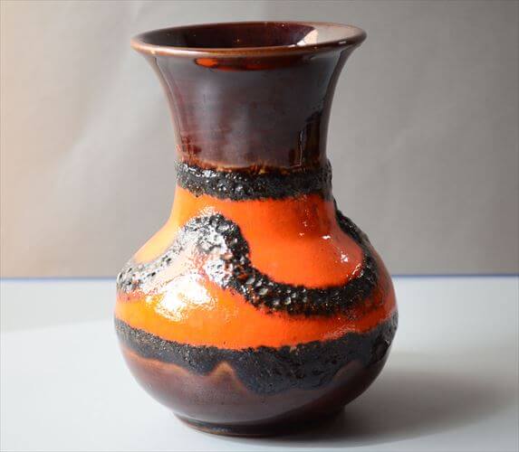 ドイツ製 ヴィンテージ Bay Keramik Vase 花瓶 花器 ファットラバー ミッドセンチュリー フラワーベース アンティーク_260305