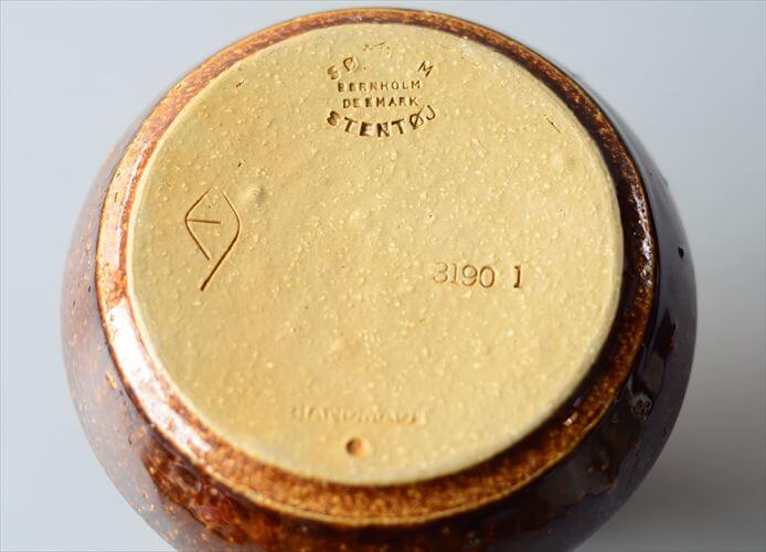 デンマーク製 SOHOLM 陶器の花瓶 Einar Johansen 北欧　花器 スーホルム 一輪挿し フラワーベース アンティーク ヴィンテージ_260311