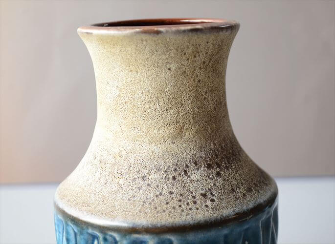 西ドイツ製 ヴィンテージ Carstens Fat lava 陶器の花瓶 花器 一輪挿し ミッドセンチュリー期 フラワーベース アンティーク_260311
