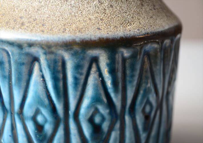 西ドイツ製 ヴィンテージ Carstens Fat lava 陶器の花瓶 花器 一輪挿し ミッドセンチュリー期 フラワーベース アンティーク_260311