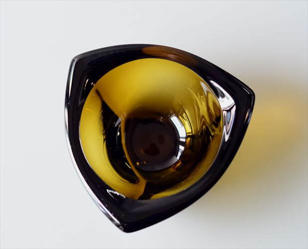 フィンランド製 NUUTAJARVI Bulles Eye ガラス トレー ボウル Kaj Franck カイ・フランク ヌータヤルヴィ 北欧 ガラス アンティーク_260324