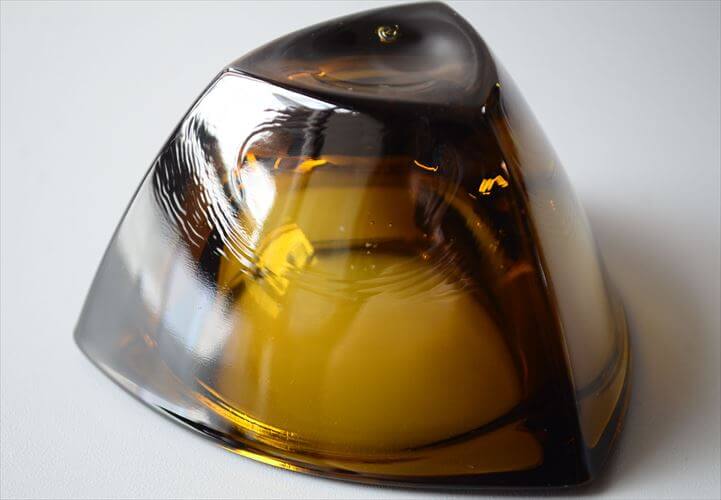 フィンランド製 NUUTAJARVI Bulles Eye ガラス トレー ボウル Kaj Franck カイ・フランク ヌータヤルヴィ 北欧 ガラス アンティーク_260324