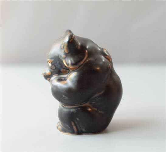 Royal Copenhagen 陶器 くまのオブジェ Knud Kyhn クマ ロイコペ ロイヤルコペンハーゲン インテリア ディスプレイ 北欧 ヴィンテージ_250326