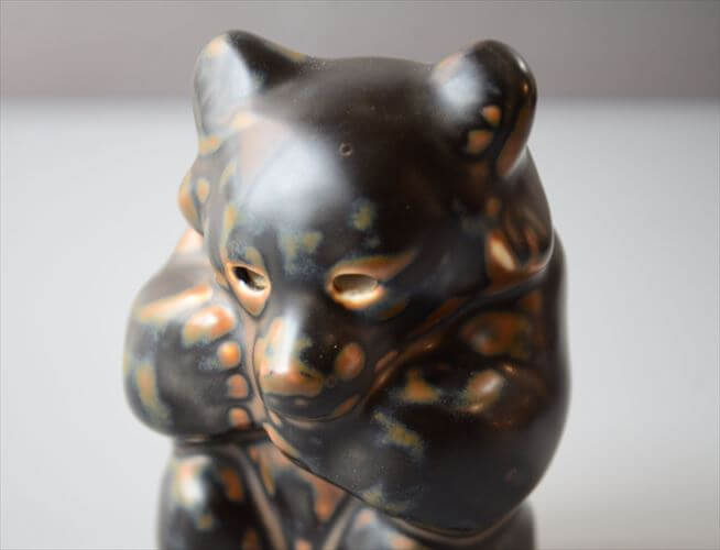 Royal Copenhagen 陶器 くまのオブジェ Knud Kyhn クマ ロイコペ ロイヤルコペンハーゲン インテリア ディスプレイ 北欧 ヴィンテージ_250326