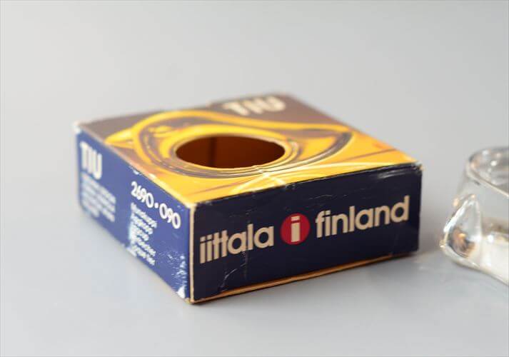 箱付き iittala TIU ガラスの小鳥 エッグスタンド イッタラ 小物入れ オブジェ Jorma Vennola ガラス ティウ 北欧 アンティーク ヴィンテージ_260326