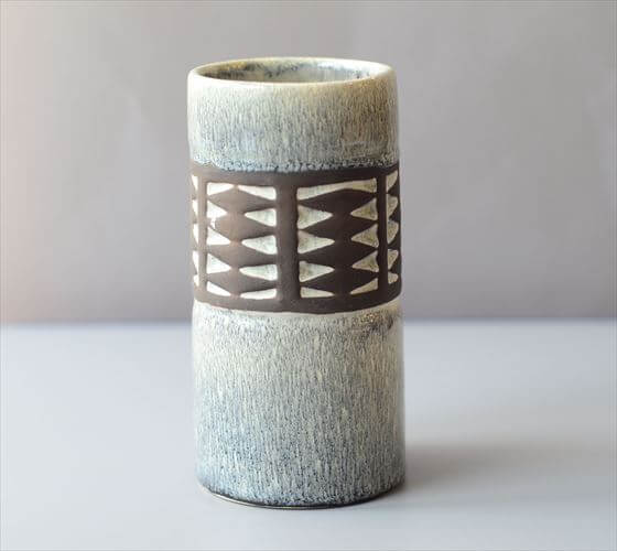 1960～70年代 デンマーク製 Frank Keramik Denmark 花瓶 北欧 花器 一輪挿し フラワーベース ヴィンテージ_260409