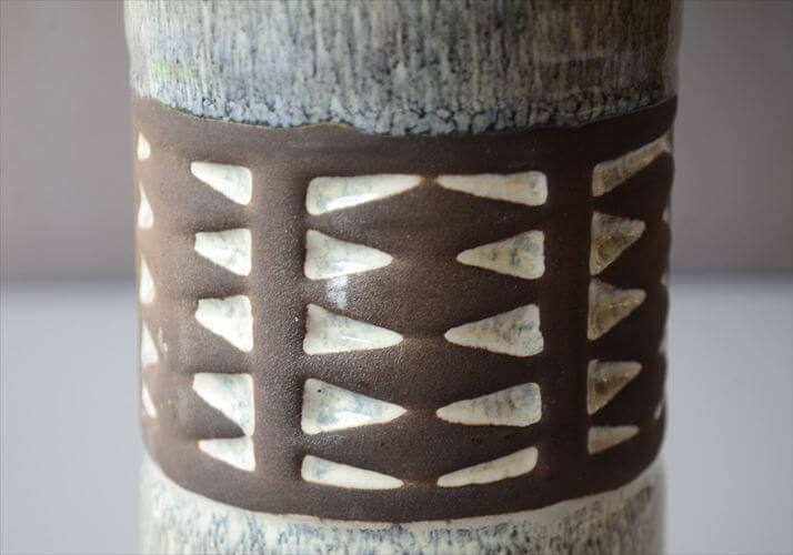 1960～70年代 デンマーク製 Frank Keramik Denmark 花瓶 北欧 花器 一輪挿し フラワーベース ヴィンテージ_260409