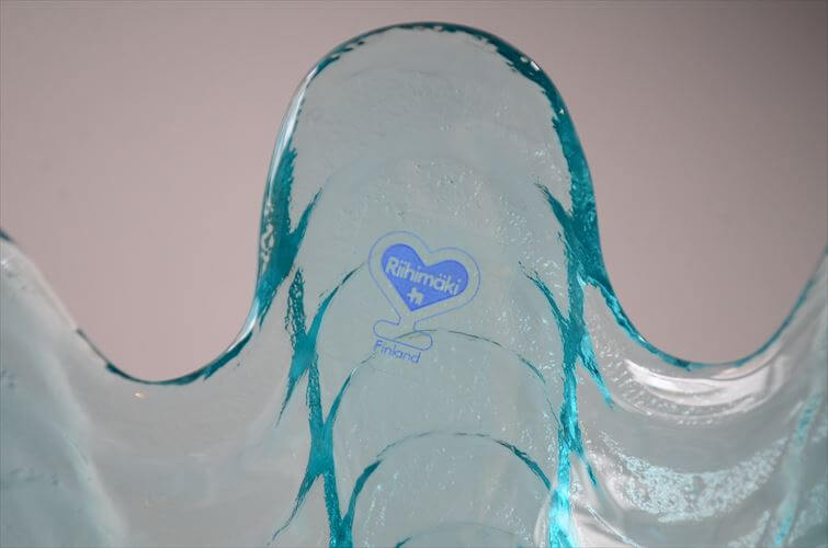 フィンランド製 Riihimaki Glass Koralli ガラスのキャンドルホルダー Nanny Still 北欧 小物入れ 花瓶 リーヒマキ フラワーベース ヴィンテージ_260409