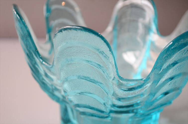 フィンランド製 Riihimaki Glass Koralli ガラスのキャンドルホルダー Nanny Still 北欧 小物入れ 花瓶 リーヒマキ フラワーベース ヴィンテージ_260409