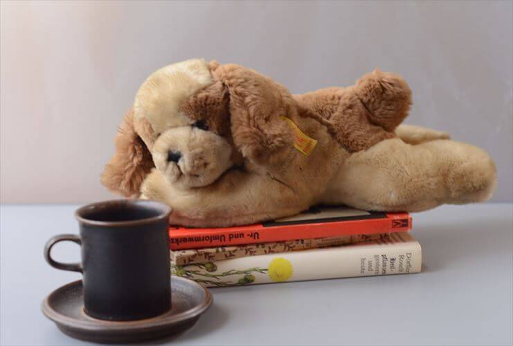 1983-88年代 ドイツ製 Steiff イヌ Floppy Dog ぬいぐるみ シュタイフ ドール フィギュア アンティーク ヴィンテージ_260410