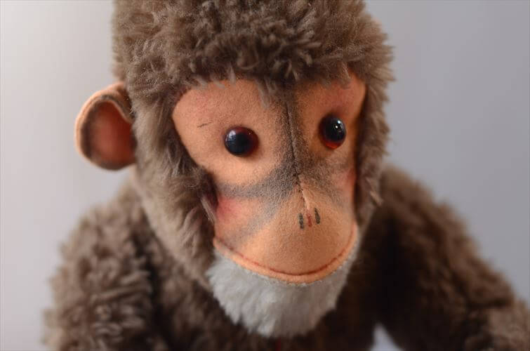 ドイツ製 Hermann Teddy Original サル monkey ぬいぐるみ ハーマンテディ ドール フィギュア アンティーク ヴィンテージ_260410