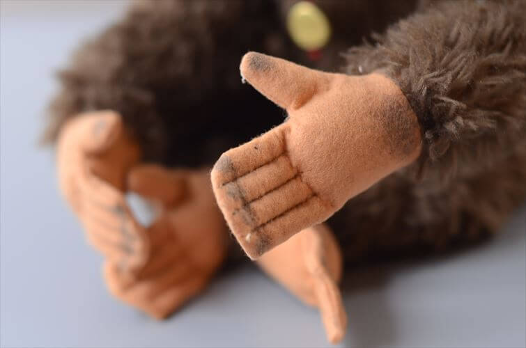 ドイツ製 Hermann Teddy Original サル monkey ぬいぐるみ ハーマンテディ ドール フィギュア アンティーク ヴィンテージ_260410
