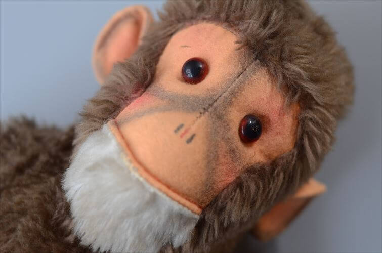 ドイツ製 Hermann Teddy Original サル monkey ぬいぐるみ ハーマンテディ ドール フィギュア アンティーク ヴィンテージ_260410