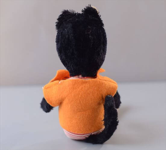 ドイツ製 Schuco bigobello かわいい黒猫 ぬいぐるみ シュコ社 ビゴベロ ドール フィギュア アンティーク ヴィンテージ_260410