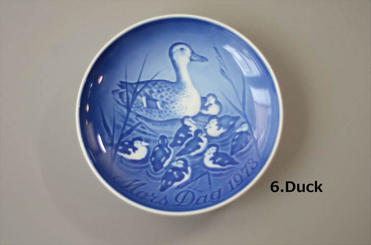 1970年代 デンマーク製 B&G マザーズデー記念プレート 絵皿 陶板 リス シロクマ 小鳥 モチーフ 北欧 アンティーク ヴィンテージ