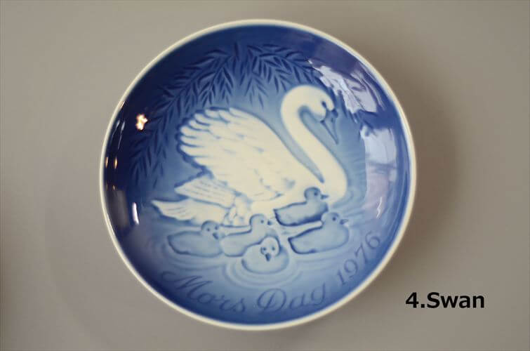 1970年代 デンマーク製 B&G マザーズデー記念プレート 絵皿 陶板 リス シロクマ 小鳥 モチーフ 北欧 アンティーク ヴィンテージ