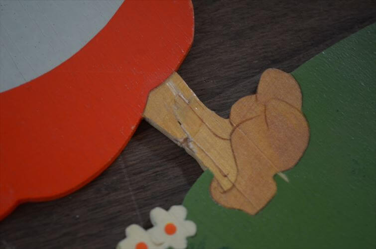 西ドイツ製 Mertens kunst かわいい女の子の 木製 壁掛け ウォールデコ メルテンス ヴィンテージ アンティーク_260415