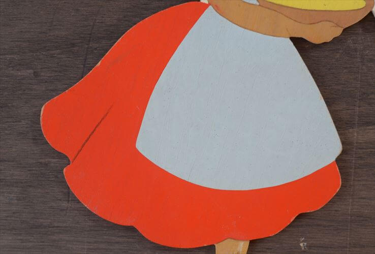 西ドイツ製 Mertens kunst かわいい女の子の 木製 壁掛け ウォールデコ メルテンス ヴィンテージ アンティーク_260415