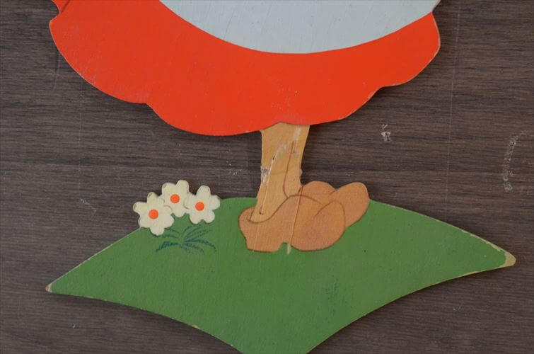 西ドイツ製 Mertens kunst かわいい女の子の 木製 壁掛け ウォールデコ メルテンス ヴィンテージ アンティーク_260415