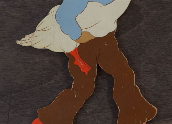 西ドイツ製 Mertens kunst アヒルを抱いた少年 木製 壁掛け ウォールデコ グリム童話 メルテンス ヴィンテージ アンティーク_260415