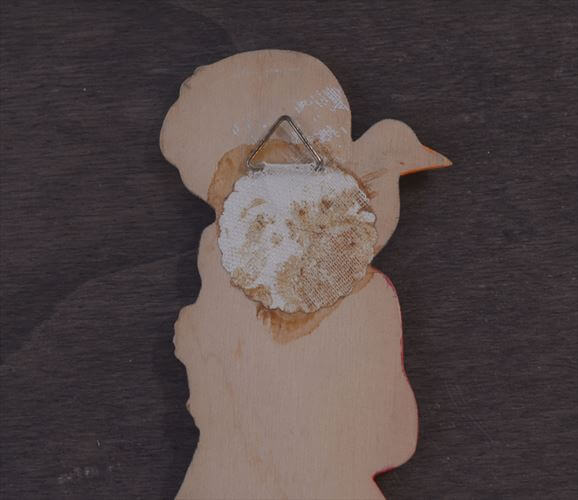 西ドイツ製 Mertens kunst カラスを可愛がる女の子 木製 壁掛け ウォールデコ グリム童話 メルテンス ヴィンテージ アンティーク_260415