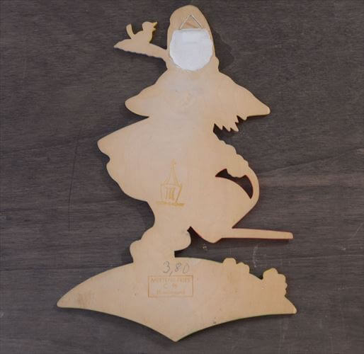 西ドイツ製 Mertens kunst 庭仕事をするノーム 小人 木製 壁掛け ウォールデコ グリム童話 メルテンス ヴィンテージ アンティーク_260415