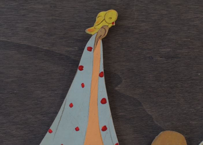 訳あり 西ドイツ製 Mertens kunst 眠る子供と天使 木製 壁掛け ウォールデコ グリム童話 メルテンス ヴィンテージ アンティーク_260415