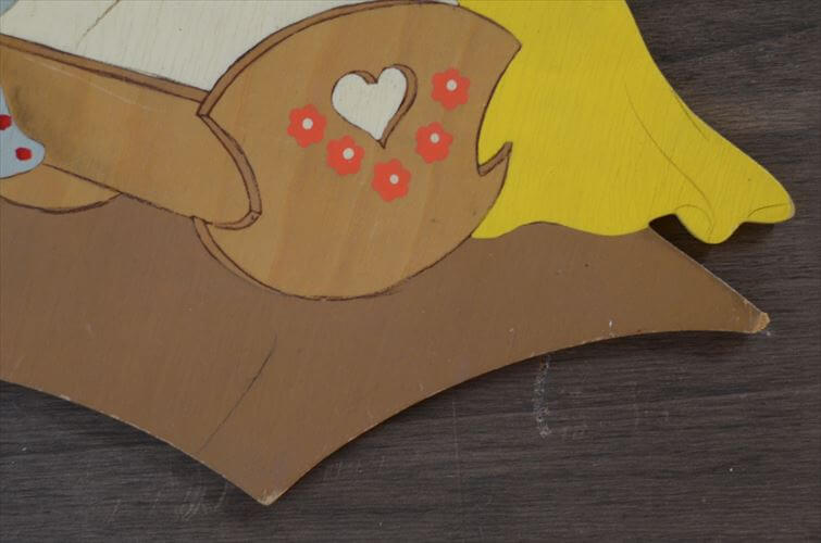 訳あり 西ドイツ製 Mertens kunst 眠る子供と天使 木製 壁掛け ウォールデコ グリム童話 メルテンス ヴィンテージ アンティーク_260415