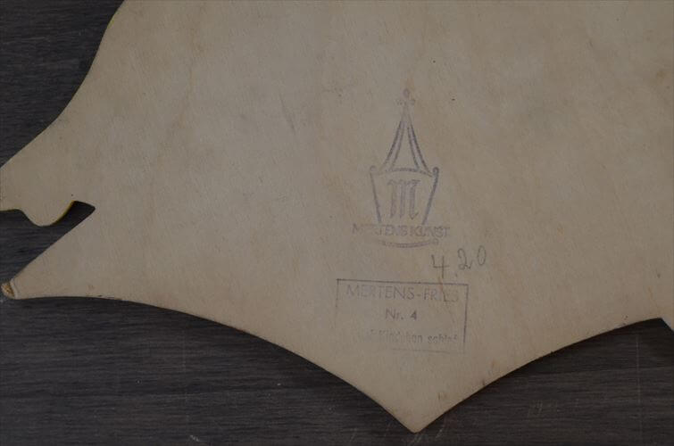 訳あり 西ドイツ製 Mertens kunst 眠る子供と天使 木製 壁掛け ウォールデコ グリム童話 メルテンス ヴィンテージ アンティーク_260415