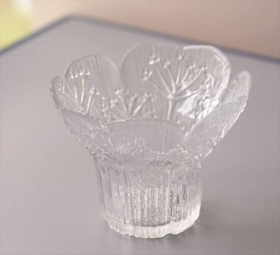 フィンランド製 Mantsalan Lasisepat Koiranputki ガラスキャンドルホルダー フラワーベース ラシセパット 北欧 ヴィンテージ