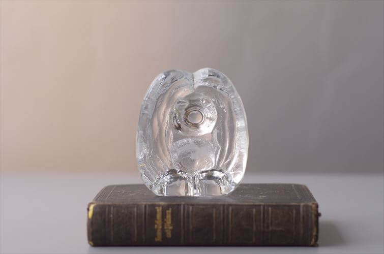 スウェーデン製 Bergdala Glasbruk かわいいガラスのトロール オブジェ ベルグダラ 北欧 アンティーク ヴィンテージ