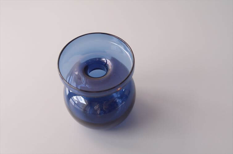 フィンランド製 Iittala Erkki Vesanto ガラスキャンドルスティック 燭台 一輪挿し 花瓶 フラワーベース 北欧 ヴィンテージ